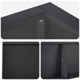 Retaining Wall 6 pcs 200 x 100 x 40 cm Steel Black 3449226
