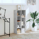 Bookcase Concrete Grey 50x25x105 cm Engineered Wood 852792