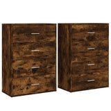 Sideboards 2 pcs Smoked Oak 60x31x84 cm Engineered Wood 3276585