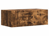 TV Wall Cabinet Set 4 pcs Smoked Oak Engineered Wood 3408912