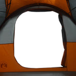 Camping Tent with Porch Dome 5-Person Grey and Orange Waterproof 4009583