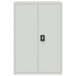 ZNTS File Cabinet Light Grey 90x40x180 cm Steel 3188319