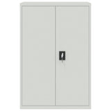 ZNTS File Cabinet Light Grey 90x40x180 cm Steel 3188319