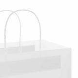 ZNTS Paper Bags 250 pcs with Handles White 21x11x36 cm 4101617