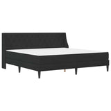 Bed Frame with Mattress Black 180 x 200 cm Velvet 3415243