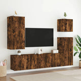 TV Cabinet Wall-mounted Smoked Oak 80x30x41 cm 836960