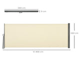 Retractable Sun Side Awning Screen Fence Patio Garden Wall Balcony Screening Panel Outdoor Blind T3398P313581