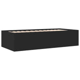 Daybed with Drawers without Mattress Black 75x190 cm Small Single 3280889