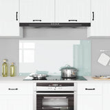 Kitchen Backsplash White 120 x 60 cm Tempered Glass 42001291