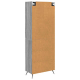 Cabinet Set 2 pcs Grey Sonoma 66 x 34.5 x 90 cm Engineered Wood 3416886