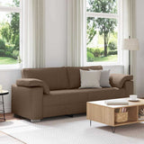 Sofa Brown 219 x 77 x 82 cm Fabric 4105241