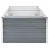 Garden Raised Bed Galvanised Steel 240x80x45 cm Grey 44842