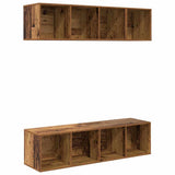 TV Cabinet Set Wall-mounted 3 pcs Old Wood Engineered Wood 3393411
