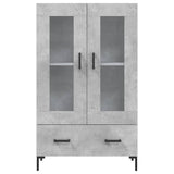 Highboard Concrete Grey 69.5x31x115 cm Engineered Wood 828304