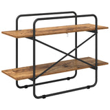 Bookshelf 2-Tier 100 x 35 x 70 cm PB Oak Wood 8007802