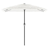 Garden Parasol with Steel Pole White 248x248x248 cm 4005092