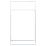 Freestanding Towel Rack White 48x24x78.5 cm Iron 343088