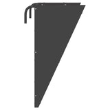 Hanging Hay Feeder Black 61 x 33 x 66 cm Cold-Rolled Steel 874633