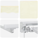Retractable Awning Manual Cream 400x200 cm Fabric 3329769