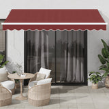 Automatic Retractable Awning Burgundy 350x250 cm 3310183