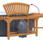 Round Hot Tub Enclosure Surround Brown Ø255 cm 3334766