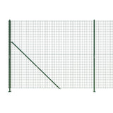 Wire Mesh Fence with Flange Green 2x10 m 154150