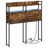 Headboard with Shelf Smoked oak 100 cm Engineered wood 859682