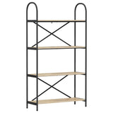 Bookshelf 4-Tier 80 x 30 x 146 cm Engineered wood Sonoma Oak 879894