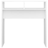 808296 Console Table White 78x30x80 cm Engineered Wood