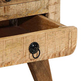 Bedside Cabinet 37x32x50 cm Solid Wood Rough Mango 4104515