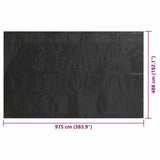 Pool Cover Black 975x488 cm PE 92170