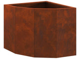 Corner Planter Rusty 30 x 30 x 35 cm Weathering steel 883660