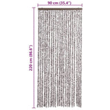 Insect Curtain Brown and Beige 90x220 cm Chenille 284277