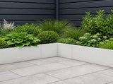 Retaining Wall 50 x 50 x 30 cm Steel White 8015159
