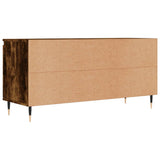 TV Cabinet Smoked Oak 104x35x50 cm Engineered Wood 827009