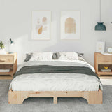Bed Frame Brown 140 x 220 cm Solid Pine Wood 872920