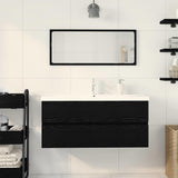 Bathroom Sink Cabinet Black Oak 90 x 39 x 62 cm Engineered Wood 3333141