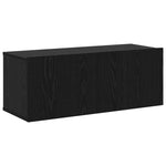 TV Cabinet Set 7 pcs Black oak 100 x 30 x 30 cm Engineered wood 3332572