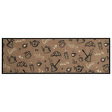 Kitchen Rug Washable Morning Brown 60x180 cm Velvet 4005588