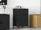 Bathroom Cabinet with Drawer with Door Black 39.5 x 36 x 88 cm 883395
