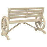 Garden Bench Natural Wood Solid Fir Wood Standard Durable 365103