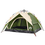 Camping Tent Dome 3-Person Green Quick Release 4004177
