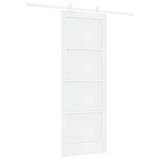 Sliding Door White 78 x 211 cm Solid Pine Wood 3333389