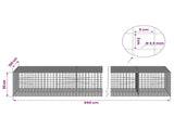 Gabion with 3.5 mm Wire and 5x5 cm Mesh 650x100x50 cm 3462415