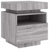 Bedside Cabinets with LED Lights 2 pcs Grey Sonoma 40x39x48.5 cm 836795