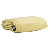 Tarpaulin 650g / m Beige 2.5 x 4.5 m Canvas with PVC Coating 42017749