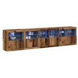 LED Sideboard Old Wood 283 x 37 x 67 cm Engineered Wood 3333113