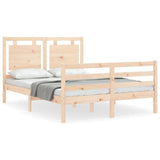Bed Frame without Mattress 140x200 cm Solid Wood 3194051
