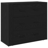 Highboard Black Oak 80 x 33 x 150 cm Engineered Wood 3333081