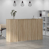 Reception Desk Sonoma Oak 180x50x103.5 cm Engineered Wood 3324207